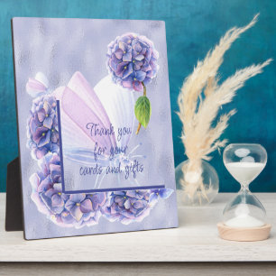 Plaque Photo Floral Laissez vos cartes et cadeaux ici