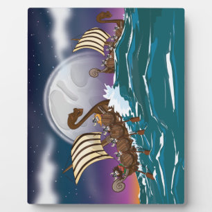 Plaque Photo Flotte d'invasion Viking