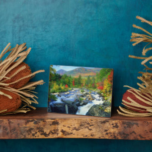Plaque Photo Flume Falls Monts Adirondack