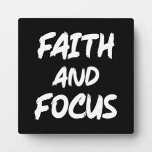 Plaque Photo Foi et concentration - Christian Hustle Success Gy