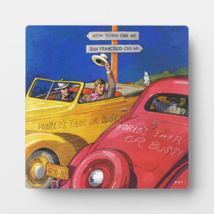 Plaque Photo Foire mondiale ou buste