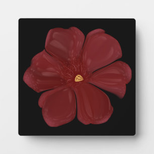 Plaque Photo Foncé Cramoisi Fleuri Humeur Brillant Botanique So