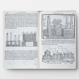 Plaque Photo Fondements, de "Della Architettura", pub