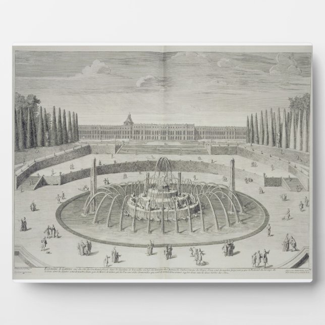 Plaque Photo Fontaine de Latone à Versailles, 1714, de 'Les (Devant)