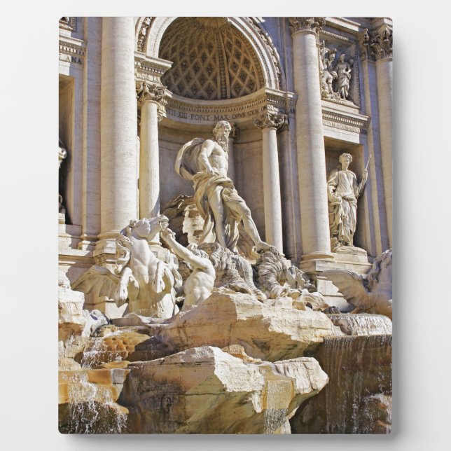 Plaque Photo fontaine de trevi (Devant)