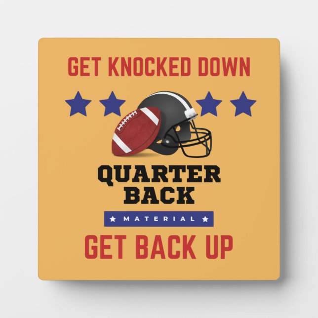 Plaque Photo Football américain (Devant)