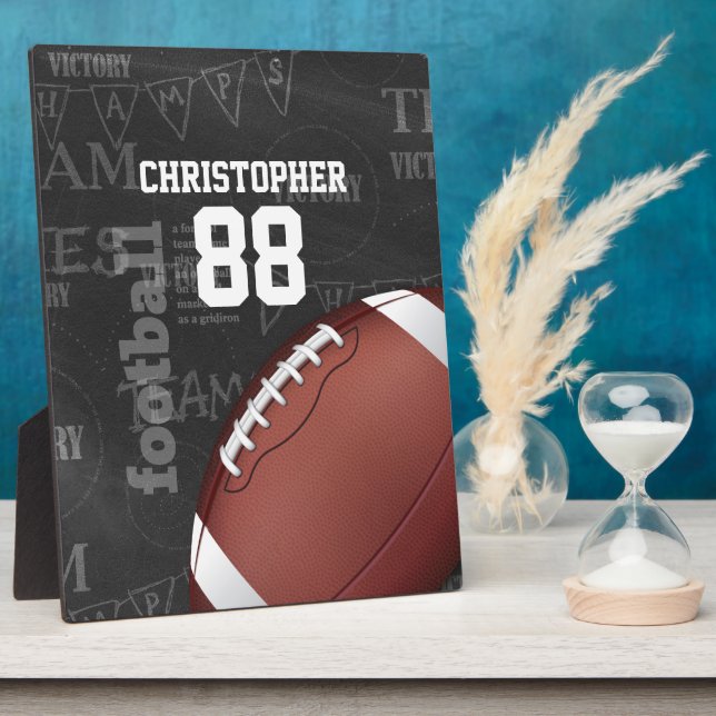 Plaque Photo Football américain Personalized Chalkboard (Côté)