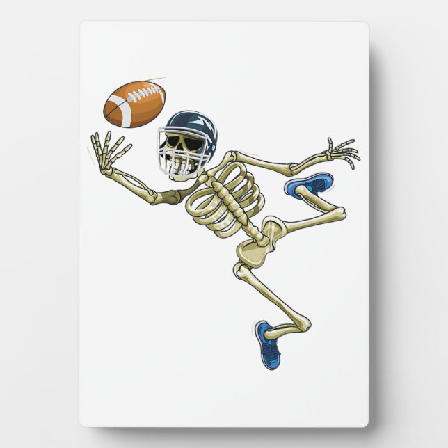 Plaque Photo Football américain Squelette Halloween Hommes garç (Devant)