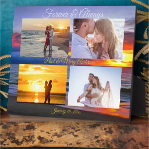 Plaque Photo Forever & Always Sunset 1739
