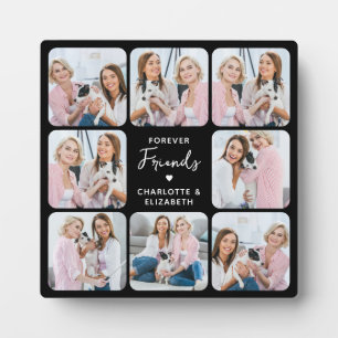 Plaque Photo Forever Friends Custom 8 Photo Collage Best Friend