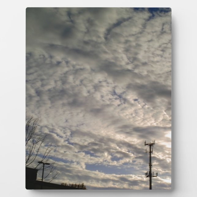 Plaque Photo Formation de nuage (Devant)