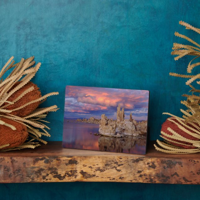Plaque Photo Formations Tufa sur le lac Mono (Côté)
