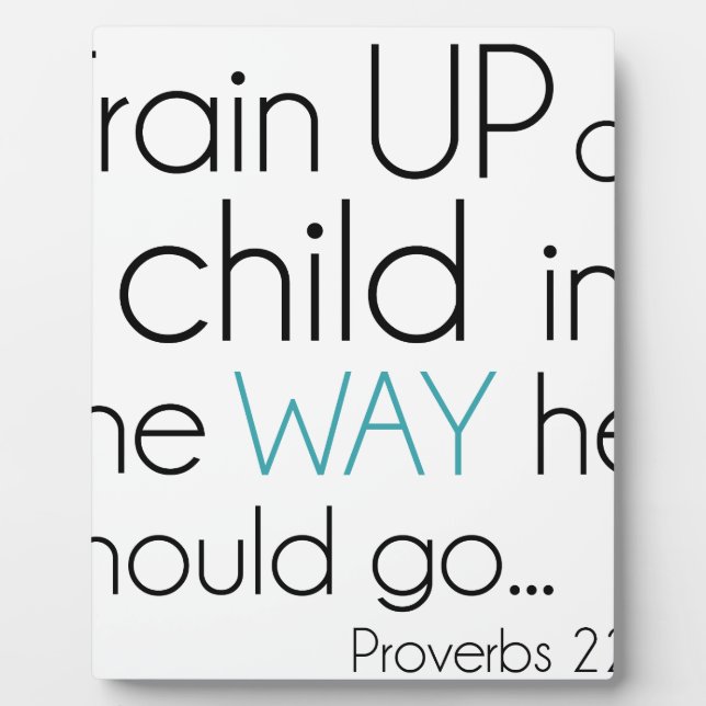 Plaque Photo Former un enfant... (Devant)