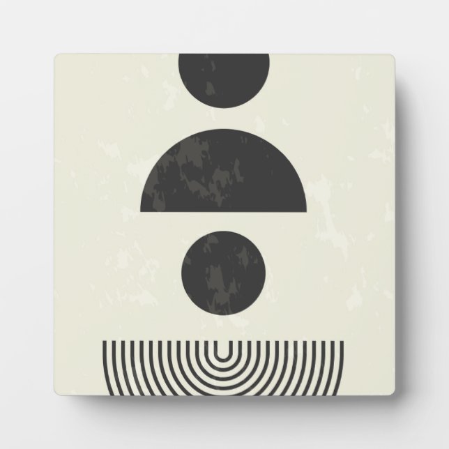 Plaque Photo Formes géométriques Abstraites (Devant)