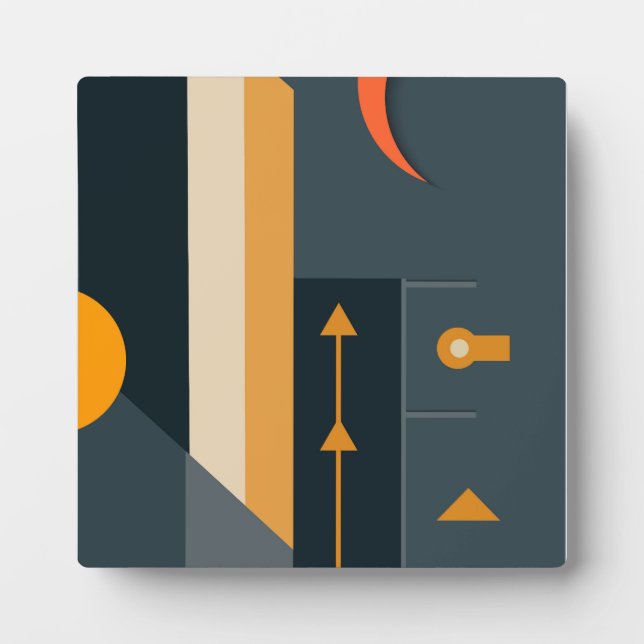 Plaque Photo Formes géométriques modernes (Devant)
