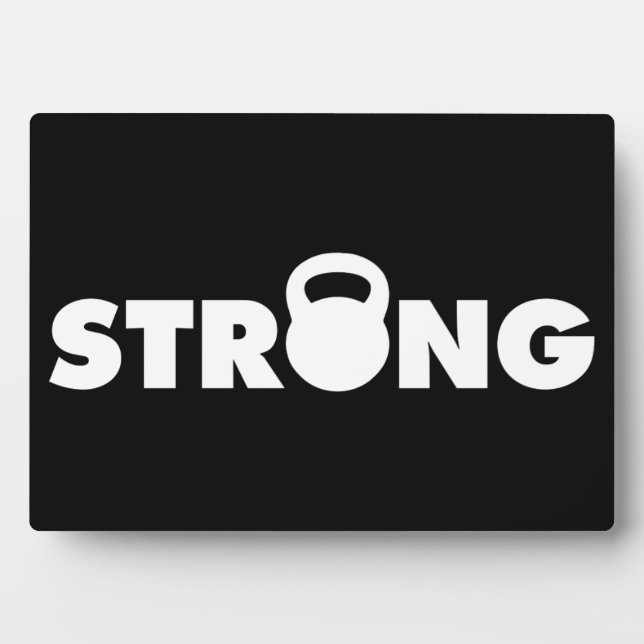 Plaque Photo FORT - Kettlebell entraînement Motivation (Devant)