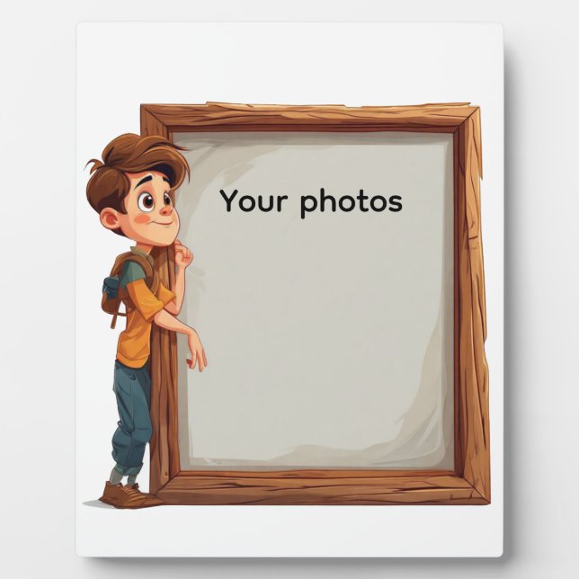 Plaque Photo Fotoframe-Design mit Jungen - Heb deinen Moment (Devant)