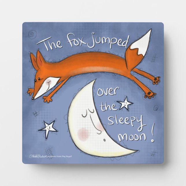Plaque Photo Fox frappe sur la lune (Devant)