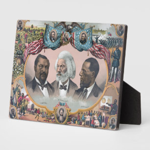 Plaque Photo Fr3d3rick Bailey Douglass avec Black Abolitionnist