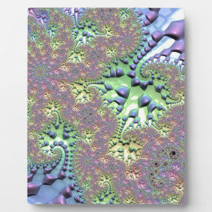 Plaque Photo Fractale arc-en-ciel brillant