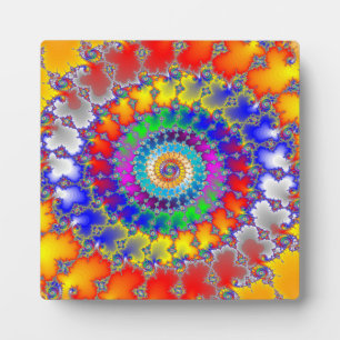 Plaque Photo Fractale psychédélique