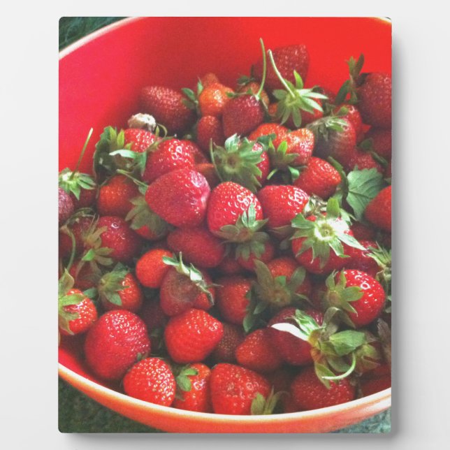 Plaque Photo Fraises (Devant)