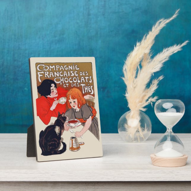 Plaque Photo French Chocolate Party Steinlen Art (Côté)