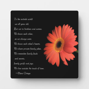 Plaque Photo Frère mignon / Soeurs frères et soeurs Anniversair