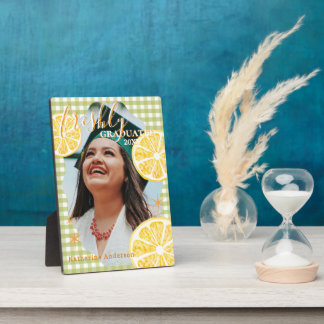 Plaque Photo Freshly Graduated Lemon Gingaham 