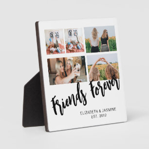 Plaque Photo Friends Forever Photo Collage Cadeau personnalisé