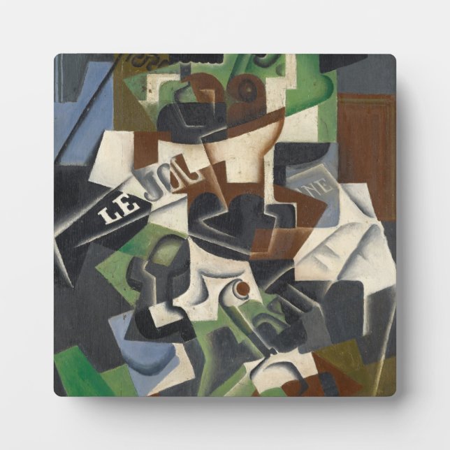 Plaque Photo Fruit Bowl, Pipe and Journal, 1917 (Devant)
