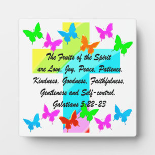 PLAQUE PHOTO FRUIT CHRÉTIEN DE L'ESPRIT