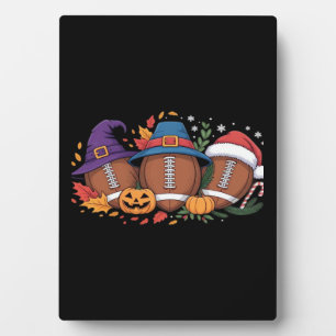 Plaque Photo Funky Football Halloween Thanksgiving Xmas Éffraya