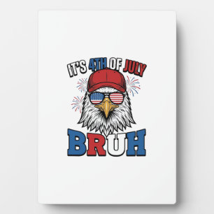 Plaque Photo Funny 4th of July Eagle Bruh Maillot Patriotique C