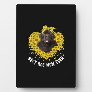 Plaque Photo Funny Newfoundland Mom Love Sunflower Mors Day