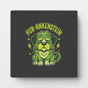 Plaque Photo Fur-Ankenstein Drôle de Frankenstein Chien Hallowe