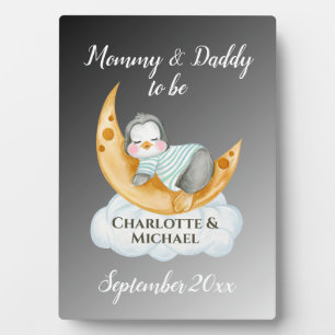 Plaque Photo Futurs parents Maman et Papa à être
