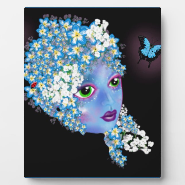 Plaque Photo GAIA Mother Earth imaginaire païen Art par LeahG (Devant)