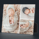 Plaque Photo Galerie Simple De Trois Ordinateurs De Bureau Phot<br><div class="desc">Personnalisez simplement votre texte et vos photos et créez un cadeau unique pour vous-même ou pour quelqu'un que vous aimez ! La couleur Arrière - plan peut être changée en n'importe quelle couleur de votre choix !</div>
