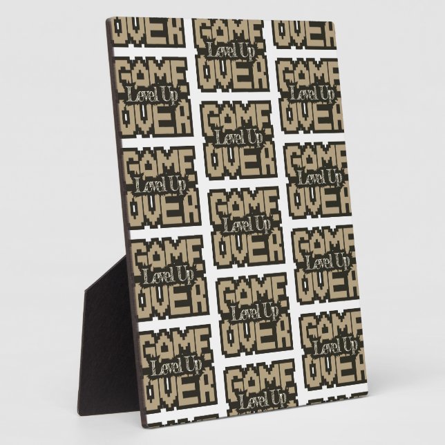 Plaque Photo Game Over, Level Up: Retro Pixel Sandbox Adventure (Côté)