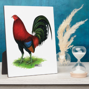 Plaque Photo Gamecock : Rouge foncé