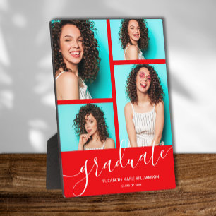 Plaque Photo Garde photo moderne Red Graduation