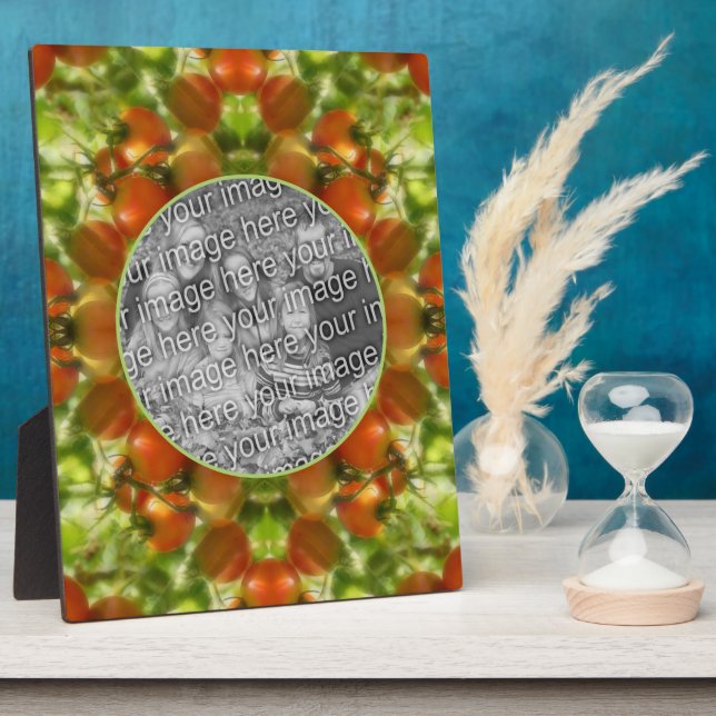 Plaque Photo Garden Cherry Tomatoes Nature Ajouter Votre Photo (Côté)