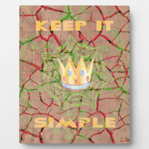 Plaque Photo Gardez-le simple : Cracked Earth Royal Clarity Art