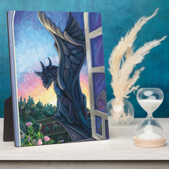 Plaque Photo Gargoyle Guardian (Côté)