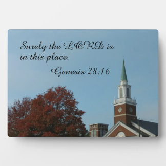 Plaque Photo Genèse 28:16 Sûrement le Seigneur est dans ce lieu