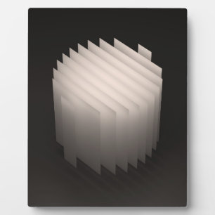 Plaque Photo Geometric Shapes 3D: cylinder