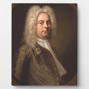 Plaque Photo George Frideric Handel Portrait