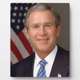 Plaque Photo George W. Bush