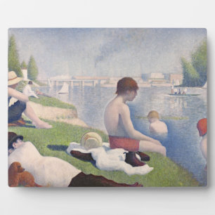 Plaque Photo Georges Pierre Seurat Bathers at Asni � res 1884